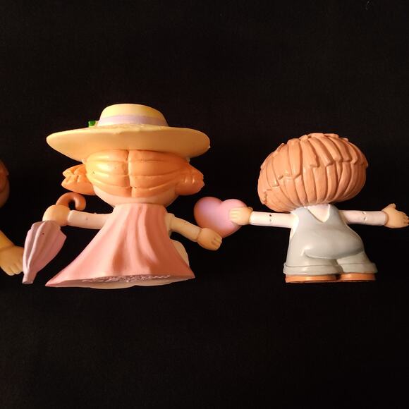 Vintage Bumpkins Lot 4 Girl & Boy 2.5" Toy Figure Fabrizio George Good 1985 PVC - Picture 8 of 11